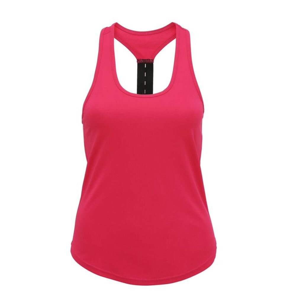 Tri Dri Womens/Ladies Performance Strap Back Tank Top / Hot Pink
